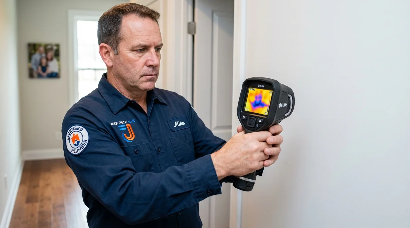 Thermal imaging leak detection by Johns Plumbing LLC in Moline